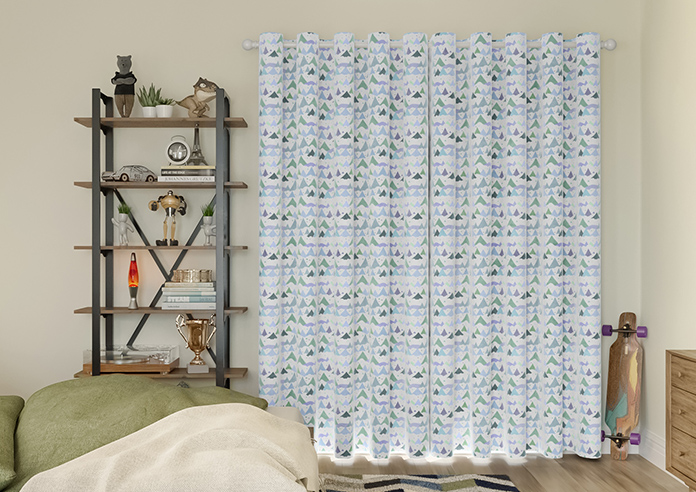 Cloudy Peaks, Icicle - Made to Measure Curtains - Image 6